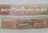 COP12 15.5 inches 13*18mm rectangle natural pink opal beads wholesale