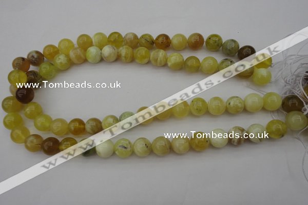 COP1204 15.5 inches 12mm round yellow opal gemstone beads