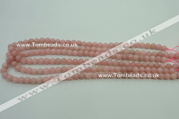 COP1211 15.5 inches 6mm round Chinese pink opal gemstone beads