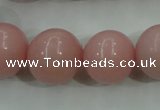 COP1217 15.5 inches 18mm round Chinese pink opal gemstone beads