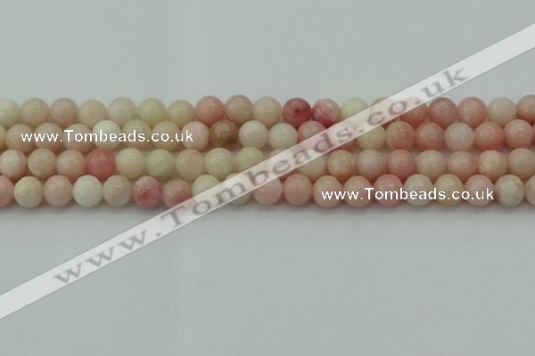 COP1226 15.5 inches 6mm round Chinese pink opal beads wholesale