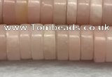 COP1234 15.5 inches 3*8mm heishi Chinese pink opal beads