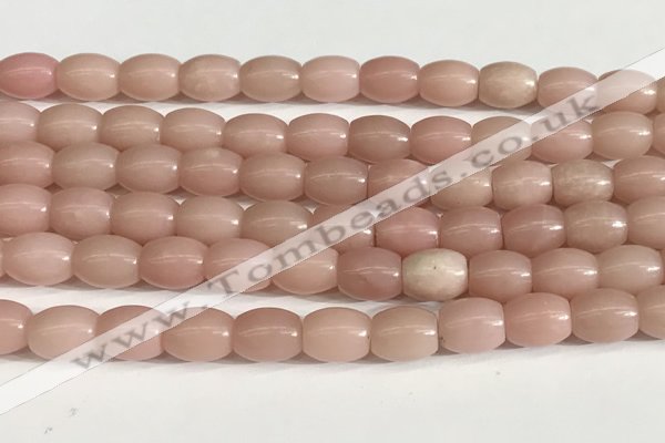 COP1245 15.5 inches 8*10mm rice Chinese pink opal beads