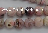 COP1252 15.5 inches 8mm round natural pink opal gemstone beads