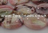 COP1275 15.5 inches 13*18mm oval natural pink opal gemstone beads