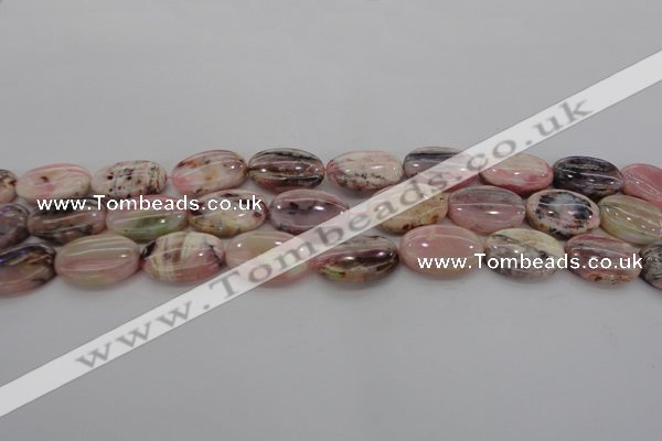 COP1275 15.5 inches 13*18mm oval natural pink opal gemstone beads