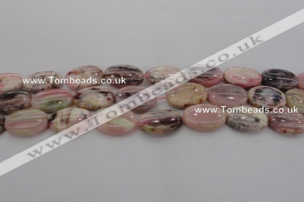 COP1277 15.5 inches 18*25mm oval natural pink opal gemstone beads