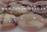 COP1278 15.5 inches 20*30mm oval natural pink opal gemstone beads