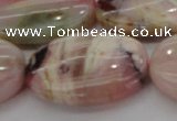 COP1280 15.5 inches 30*40mm oval natural pink opal gemstone beads