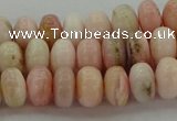 COP1286 15.5 inches 4*6mm rondelle natural pink opal beads