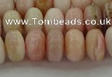 COP1288 15.5 inches 6*10mm rondelle natural pink opal beads