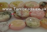 COP1290 15.5 inches 8*12mm oval natural pink opal beads
