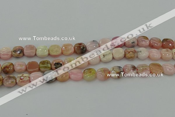 COP1299 15.5 inches 12*12mm square natural pink opal beads