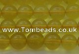 COP1302 15.5 inches 8mm round natural yellow opal gemstone beads
