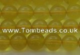 COP1302 15.5 inches 8mm round natural yellow opal gemstone beads