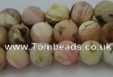 COP1332 15.5 inches 8mm round matte natural pink opal gemstone beads