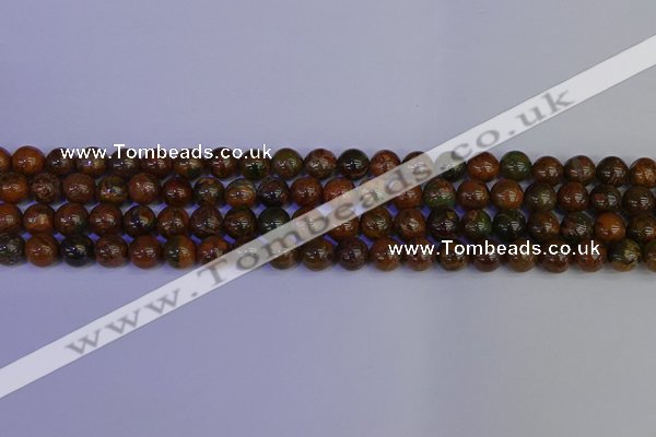 COP1362 15.5 inches 8mm round African green opal beads wholesale