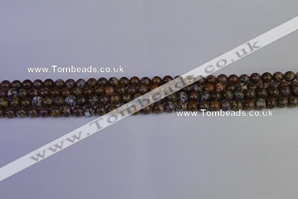 COP1370 15.5 inches 4mm round fire lace opal beads wholesale