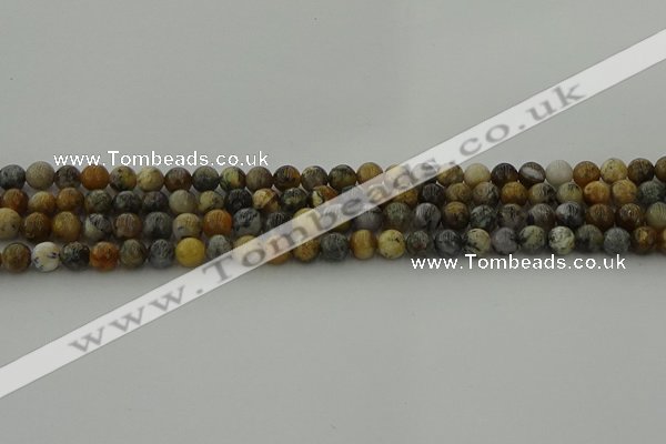 COP1381 15.5 inches 6mm round moss opal gemstone beads whholesale