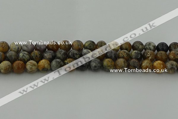 COP1383 15.5 inches 10mm round moss opal gemstone beads whholesale