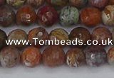 COP1394 15.5 inches 6mm faceted round African green opal beads