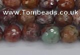 COP1395 15.5 inches 8mm faceted round African green opal beads