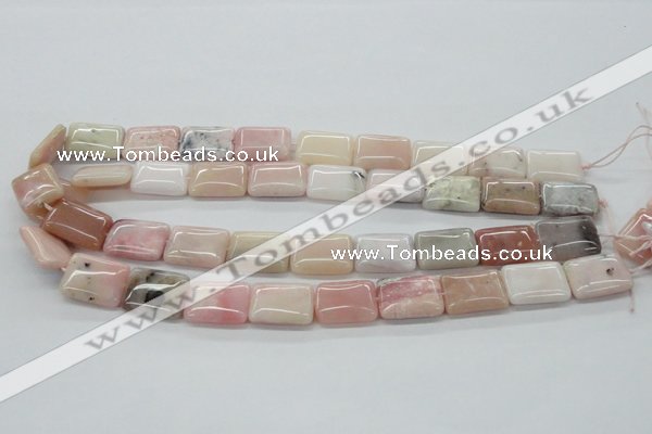 COP14 15.5 inches 15*20mm rectangle natural pink opal beads wholesale