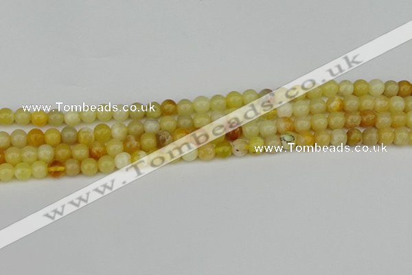 COP1426 15.5 inches 6mm round yellow opal beads wholesale