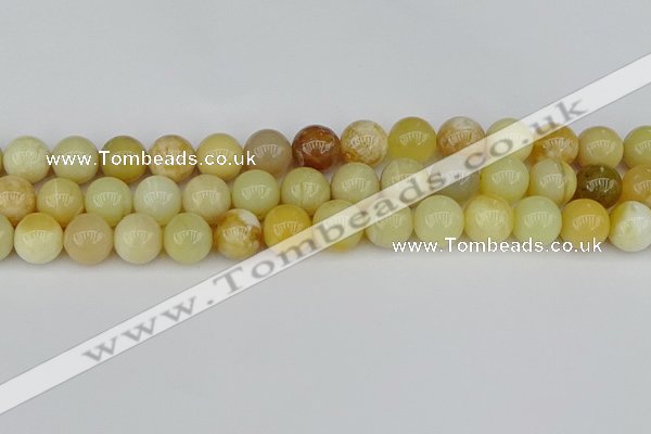 COP1429 15.5 inches 12mm round yellow opal beads wholesale