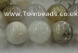 COP1453 15.5 inches 10mm round grey opal gemstone beads