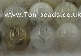 COP1454 15.5 inches 12mm round grey opal gemstone beads