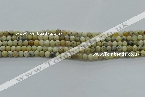 COP1460 15.5 inches 4mm round African opal gemstone beads