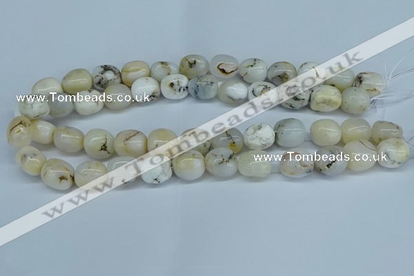 COP1485 15.5 inches 10*14mm - 12*16mm nuggets grey opal beads