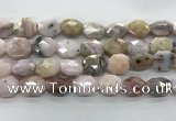 COP1495 12*16mm - 13*18mm faceted octagonal natural pink opal beads