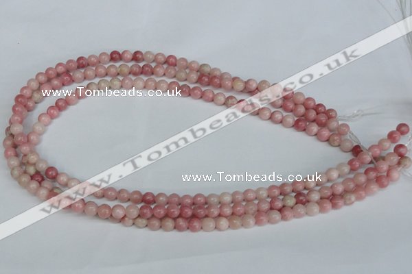 COP151 15.5 inches 6mm round pink opal gemstone beads wholesale