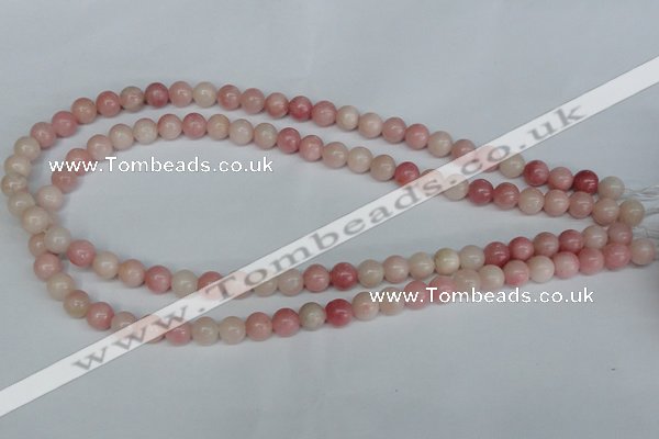 COP152 15.5 inches 8mm round pink opal gemstone beads wholesale