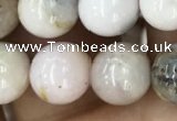 COP1542 15.5 inches 8mm round AB-color natural pink opal beads