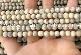 COP1560 15.5 inches 4mm round matte African opal beads