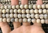 COP1562 15.5 inches 8mm round matte African opal beads