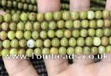 COP1573 15.5 inches 6mm round Australia olive green opal beads