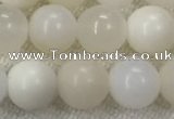 COP1589 15.5 inches 8mm round white opal gemstone beads