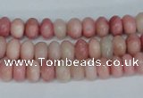 COP159 15.5 inches 5*8mm rondelle pink opal gemstone beads wholesale