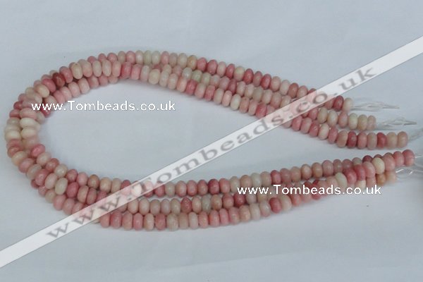 COP159 15.5 inches 5*8mm rondelle pink opal gemstone beads wholesale