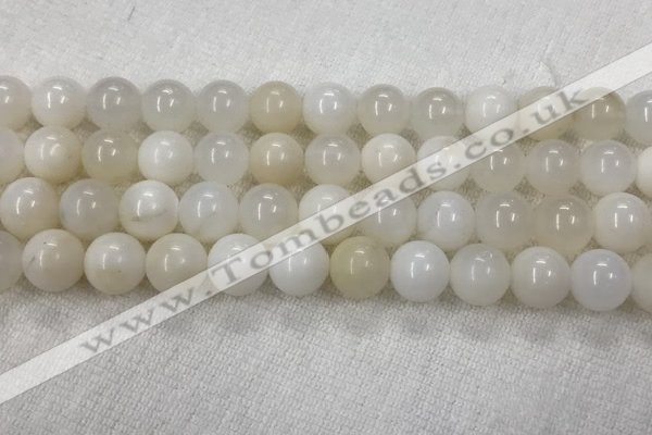 COP1590 15.5 inches 10mm round white opal gemstone beads