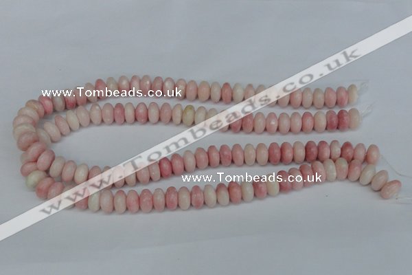 COP160 15.5 inches 6*12mm rondelle pink opal gemstone beads wholesale