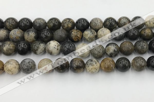 COP1604 15.5 inches 12mm round moss opal beads wholesale