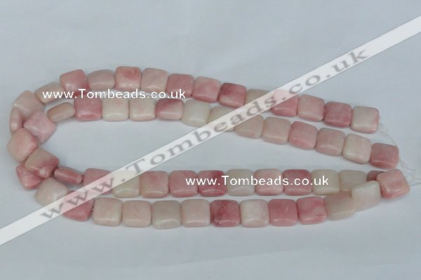 COP161 15.5 inches 12*12mm square pink opal gemstone beads wholesale