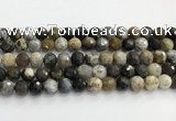 COP1611 15.5 inches 10mm faceted round moss opal beads