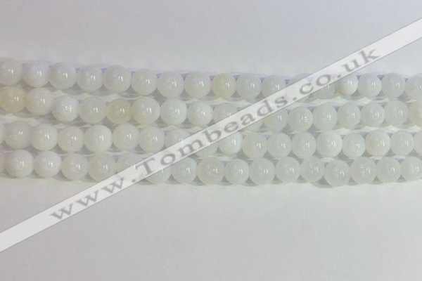 COP1615 15.5 inches 6mm round white opal gemstone beads