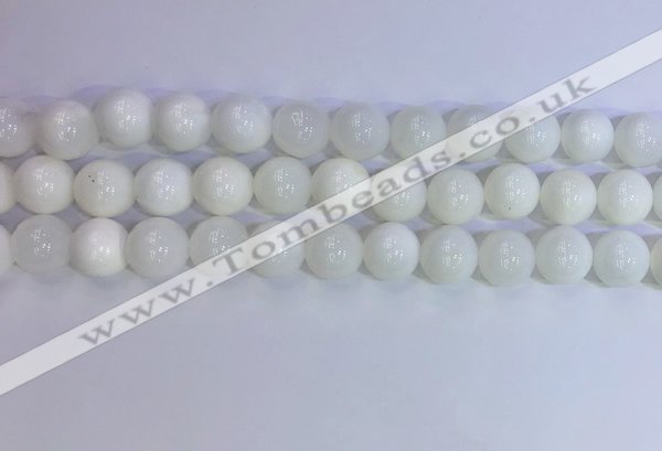 COP1618 15.5 inches 12mm round white opal gemstone beads